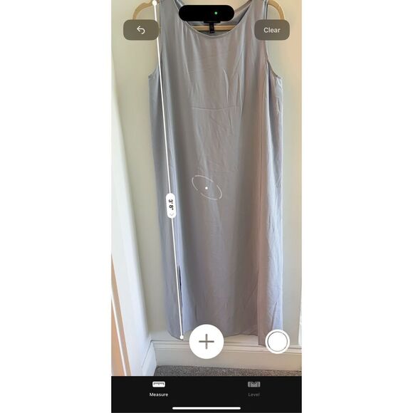 Nearly NEW Eileen Fisher 100% silk crepe maxi dress, XS $398 C40 - Picture 6 of 8